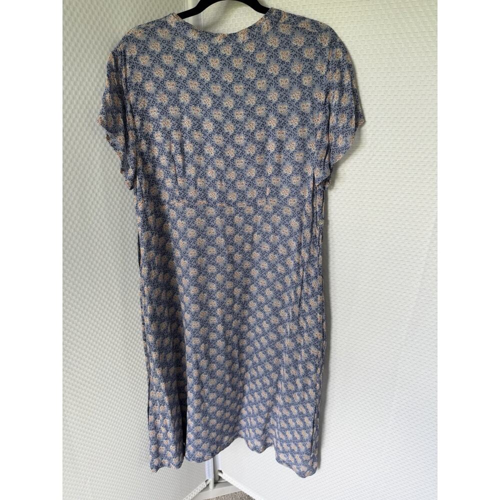April Cornell XL Floral Blue Cottage Core Summer Sun Dress Pockets - Picture 10 of 14